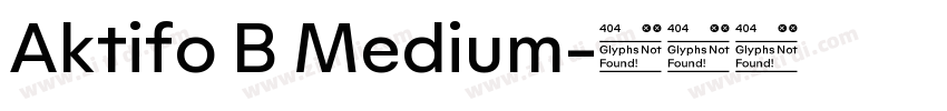 Aktifo B Medium字体转换